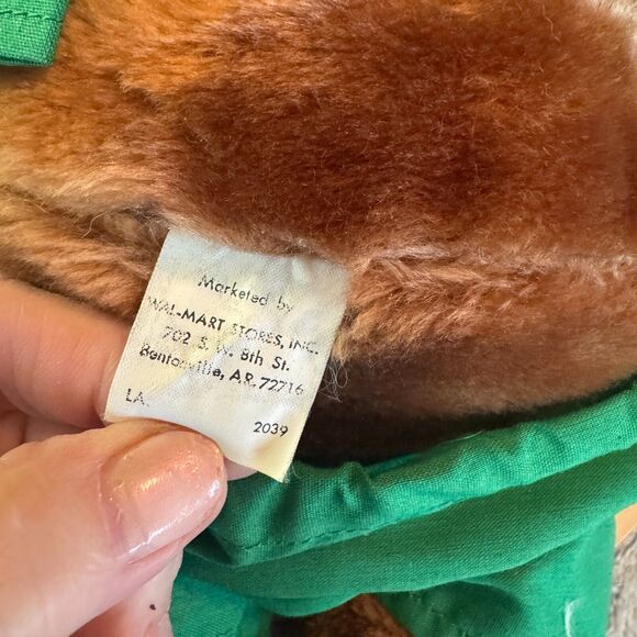 Vintage Dr Teddy MD Plush Bear green Medical Scrubs With Mask Walmart 16" tall - Picture 5 of 7